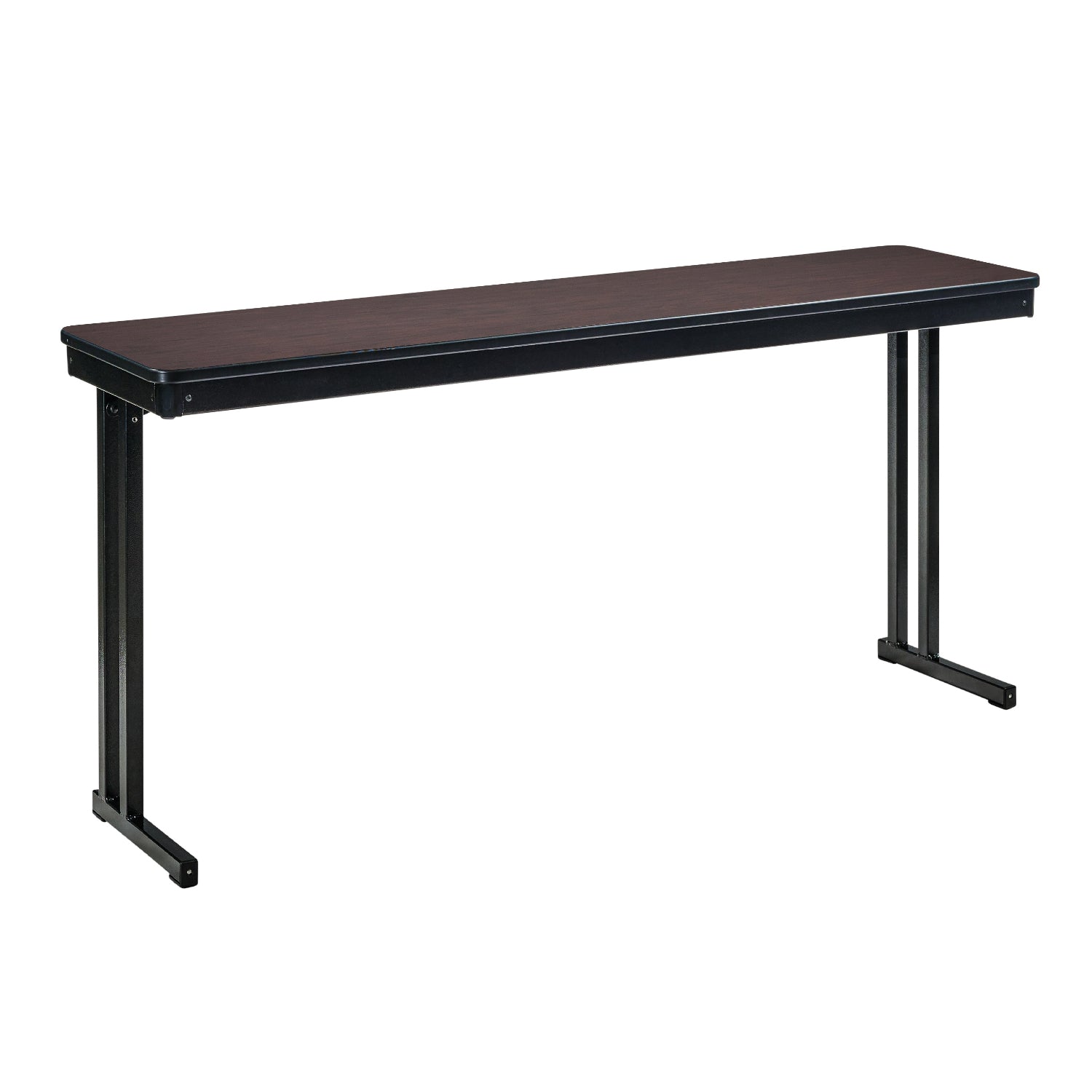 Max Seating Folding Training and Seminar Table with Cantilever Legs, 18" x 48", High Pressure Laminate Top with Particleboard Core/PVC Edge Banding