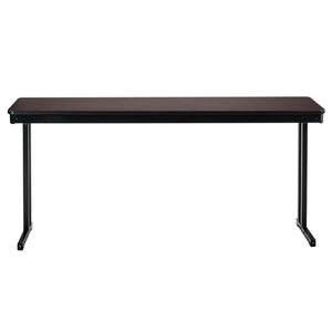 Max Seating Folding Training and Seminar Table with Cantilever Legs, 18" x 48", High Pressure Laminate Top with Particleboard Core/PVC Edge Banding