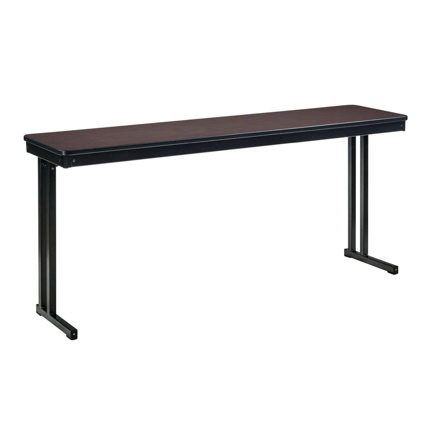 Max Seating Folding Training and Seminar Table with Cantilever Legs, 18" x 60", High Pressure Laminate Top with Particleboard Core/PVC Edge Banding
