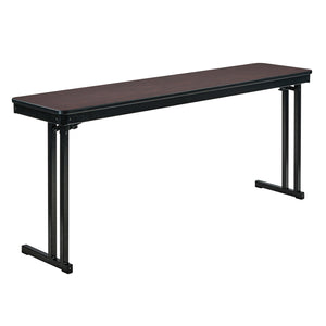 Max Seating Folding Training and Seminar Table with Cantilever Legs, 18" x 60", High Pressure Laminate Top with Particleboard Core/PVC Edge Banding