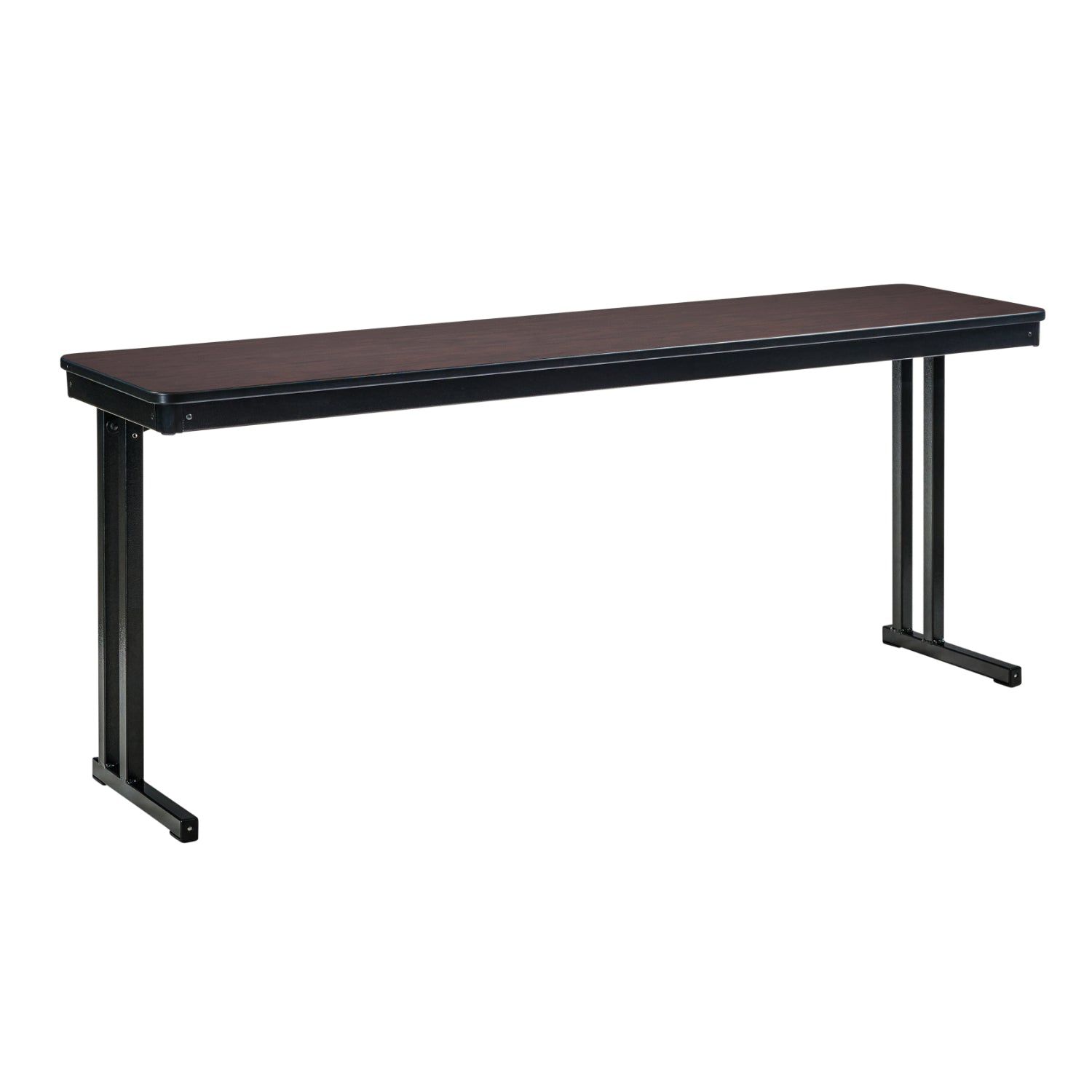 Max Seating Folding Training and Seminar Table with Cantilever Legs, 18" x 72", High Pressure Laminate Top with Particleboard Core/PVC Edge Banding