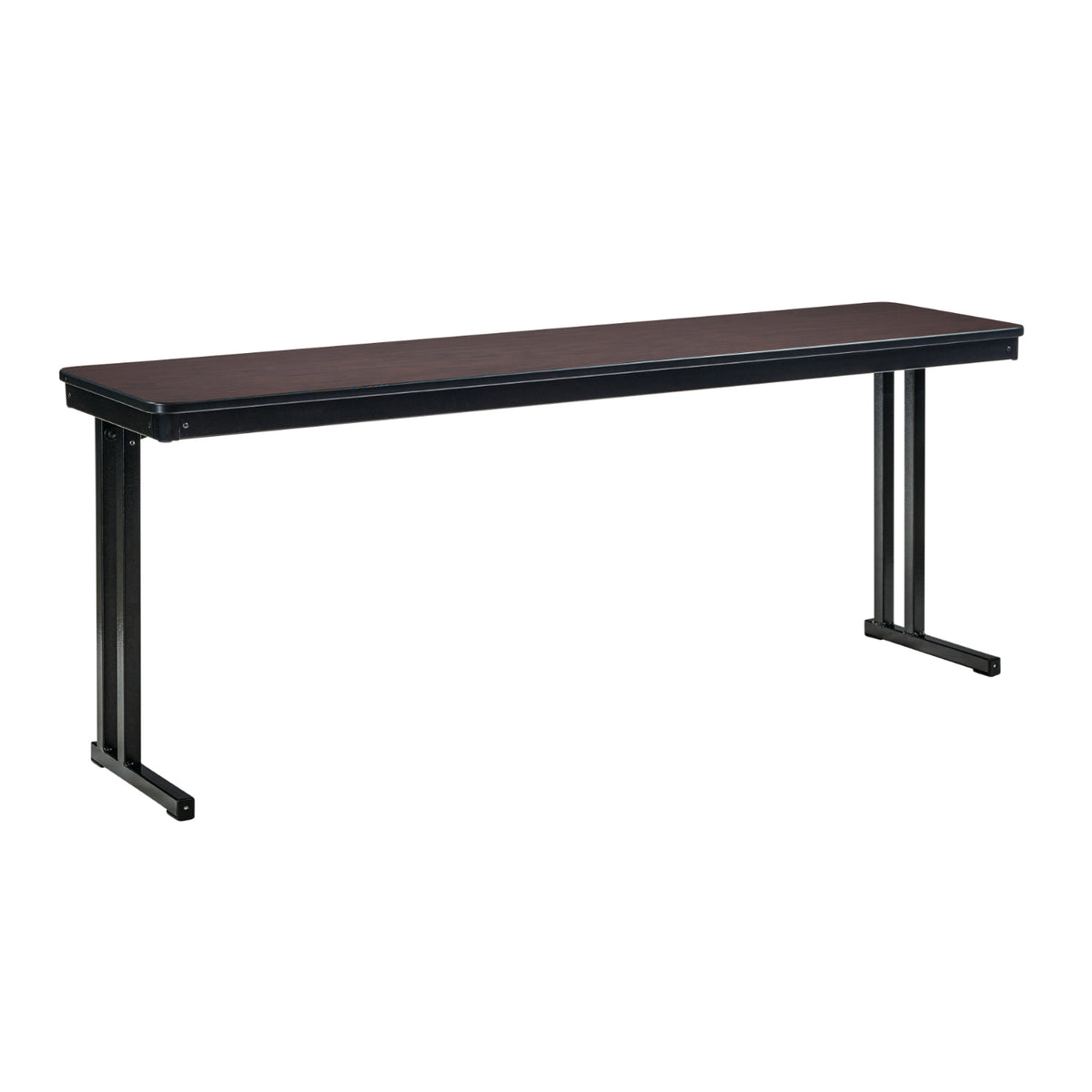 Max Seating Folding Training and Seminar Table with Cantilever Legs, 18" x 96", High Pressure Laminate Top with Particleboard Core/PVC Edge Banding