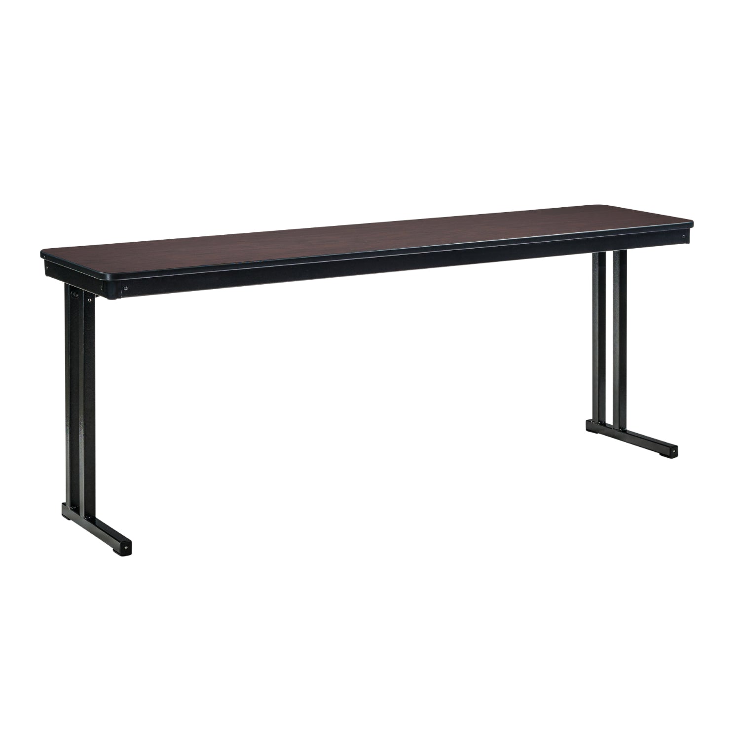 Max Seating Folding Training and Seminar Table with Cantilever Legs, 18" x 96", High Pressure Laminate Top with Particleboard Core/PVC Edge Banding