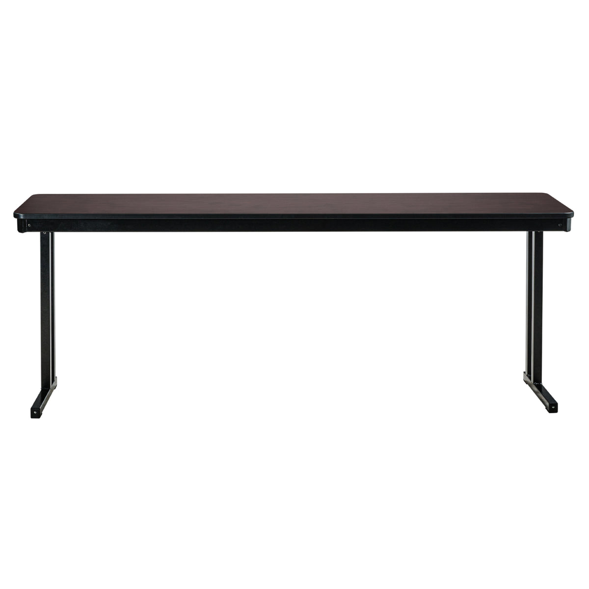 Max Seating Folding Training and Seminar Table with Cantilever Legs, 18" x 96", High Pressure Laminate Top with Particleboard Core/PVC Edge Banding