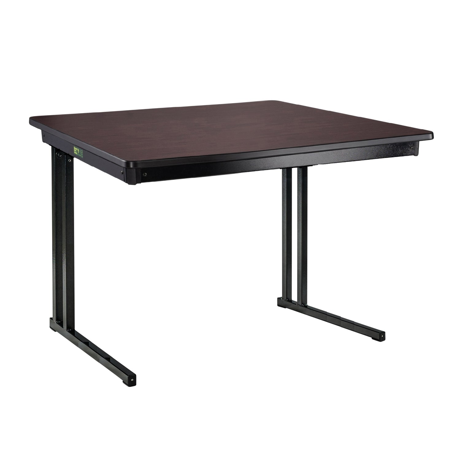 Max Seating Folding Training and Seminar Table with Cantilever Legs, 24" x 48", High Pressure Laminate Top with Particleboard Core/PVC Edge Banding
