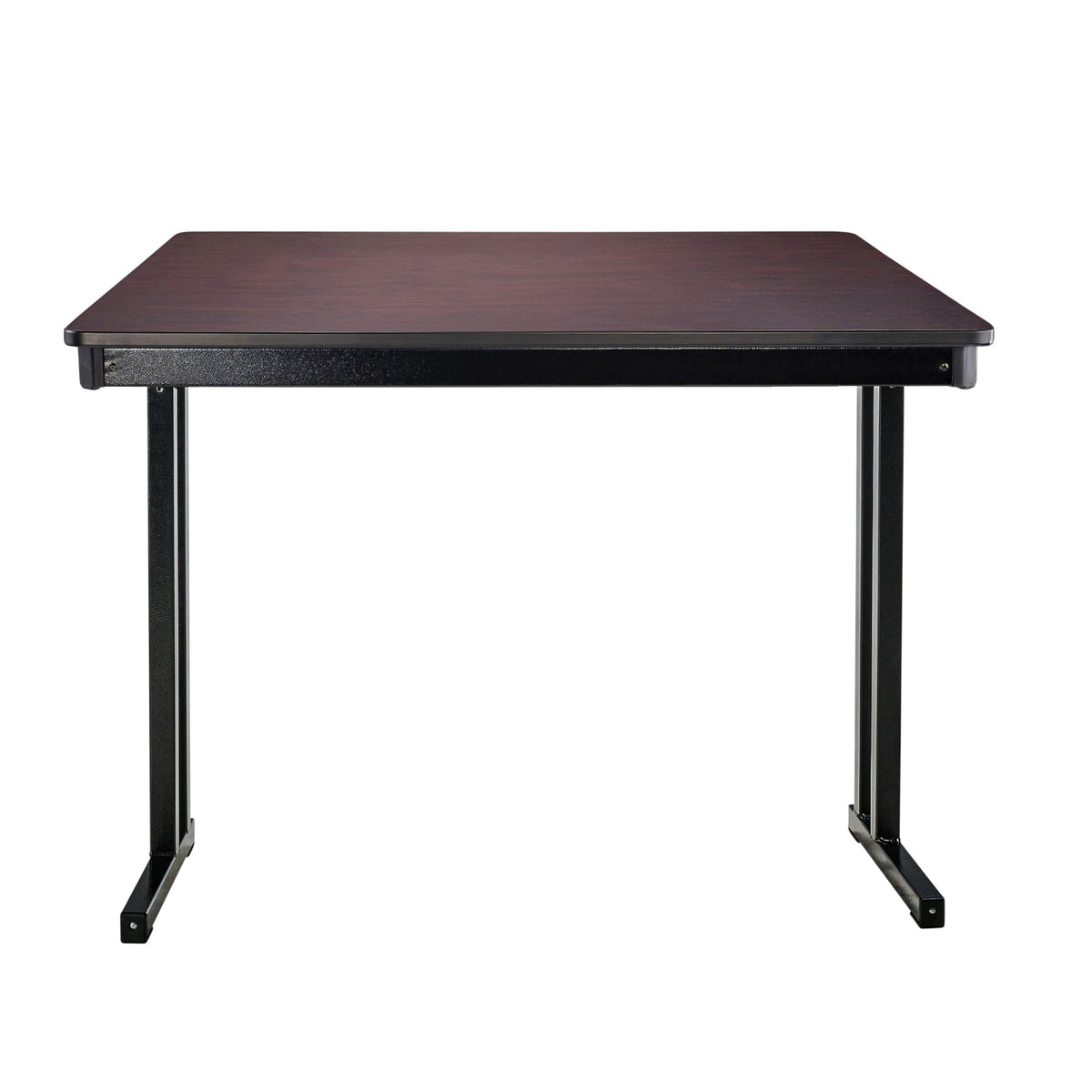 Max Seating Folding Training and Seminar Table with Cantilever Legs, 24" x 48", High Pressure Laminate Top with Particleboard Core/PVC Edge Banding