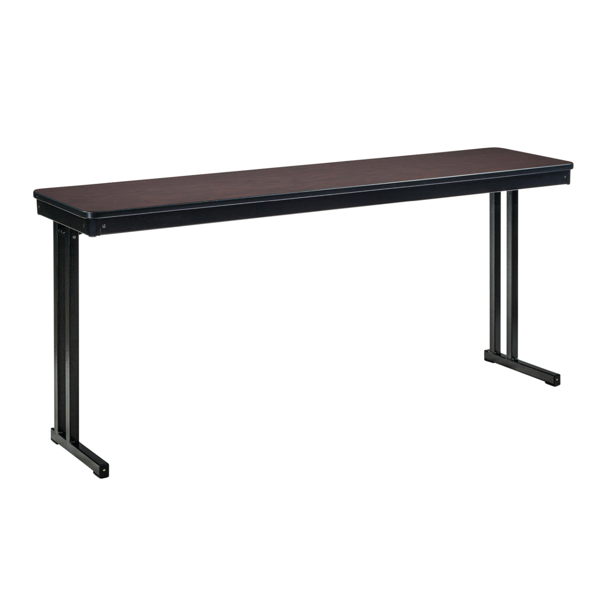 Max Seating Folding Training and Seminar Table with Cantilever Legs, 24" x 84", High Pressure Laminate Top with Particleboard Core/PVC Edge Banding