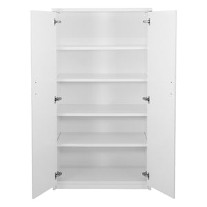 "Napa White" 5-Shelf Storage Cabinet, 36" W x 22.5" D x 65" H