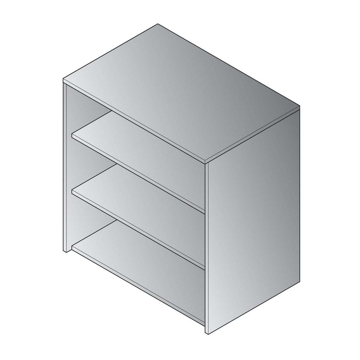 Napa Storage Cabinet without Doors