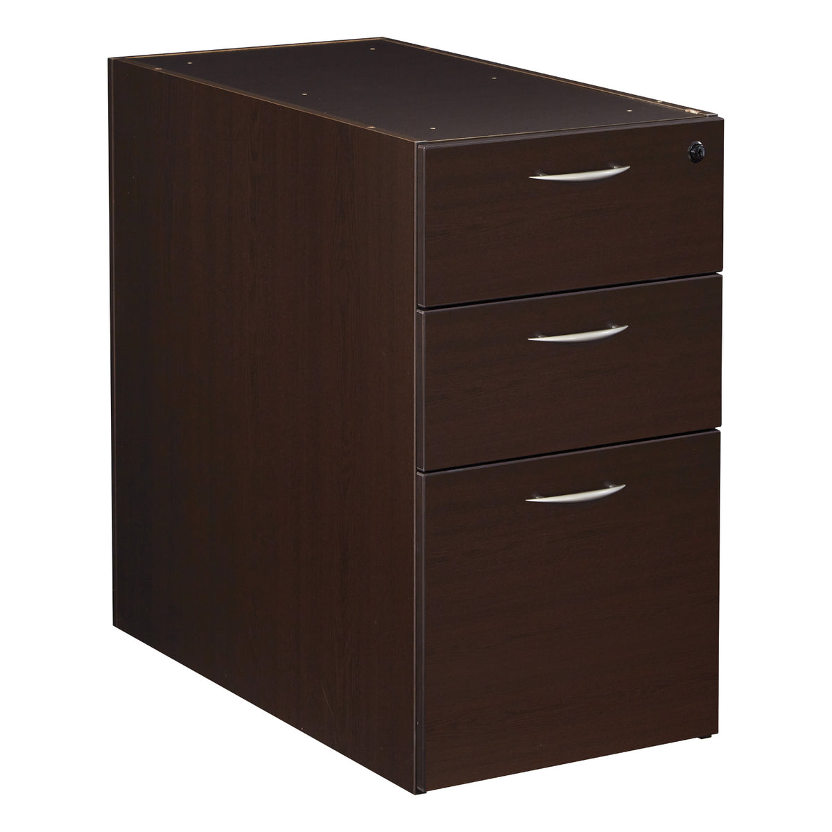 Napa StepFront Box/Box/File Pedestal for 30" Deep Desktops, 15.25" x 29.75" x 28" H