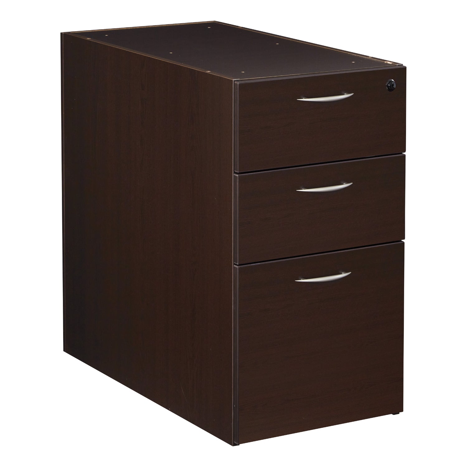 Napa StepFront Box/Box/File Pedestal for 30" Deep Desktops, 15.25" x 29.75" x 28" H