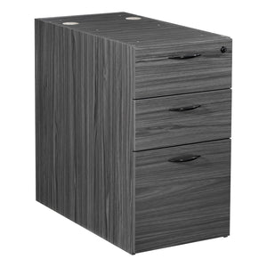 Napa StepFront Box/Box/File Pedestal for 30" Deep Desktops, 15.25" x 29.75" x 28" H
