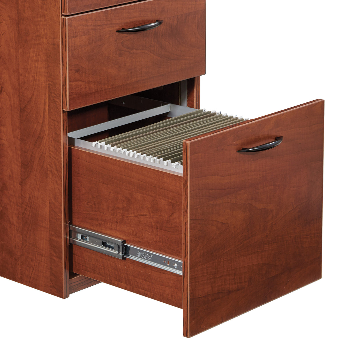 Napa Box/Box/File Pedestal, Unfinished Top, 15.5" x 22.25" x 28.25" H