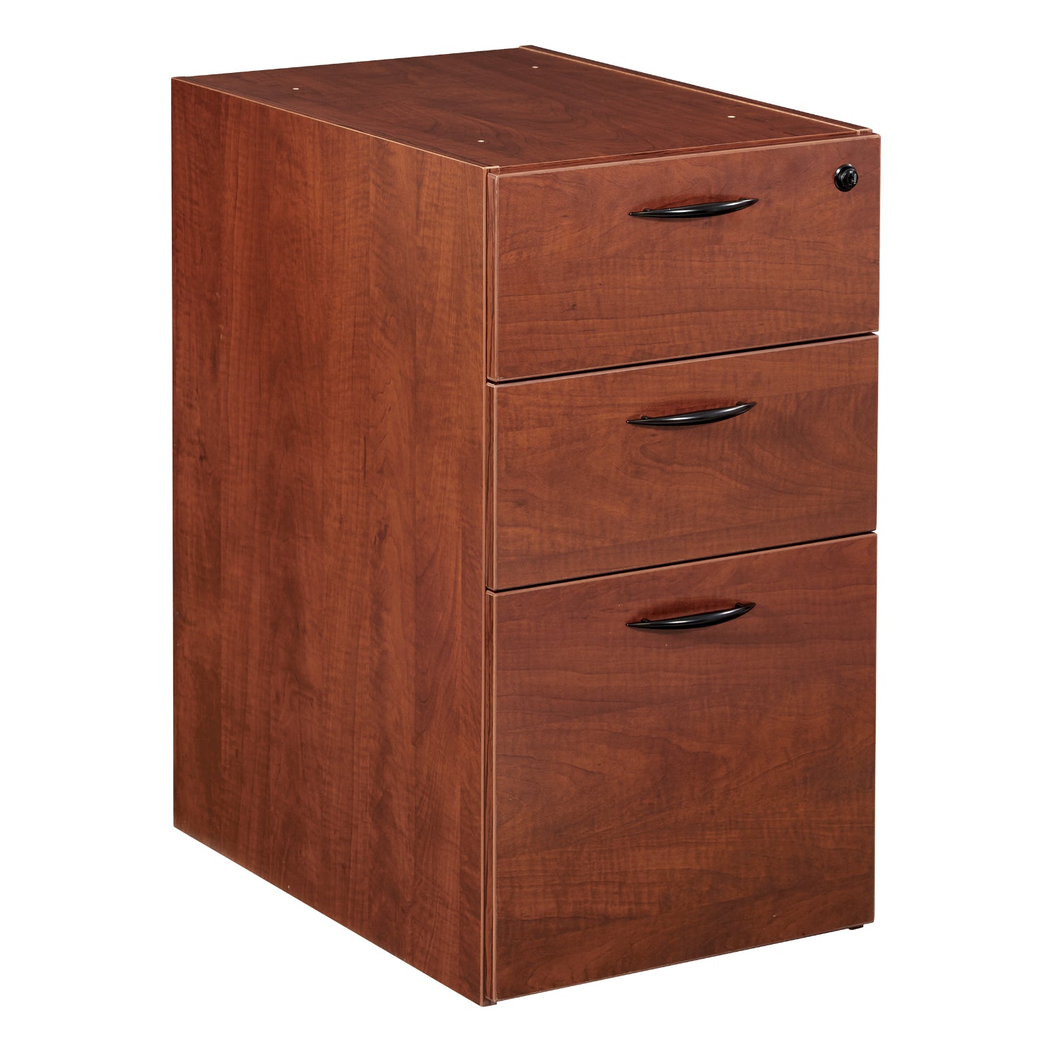 Napa Box/Box/File Pedestal, Unfinished Top, 15.5" x 22.25" x 28.25" H