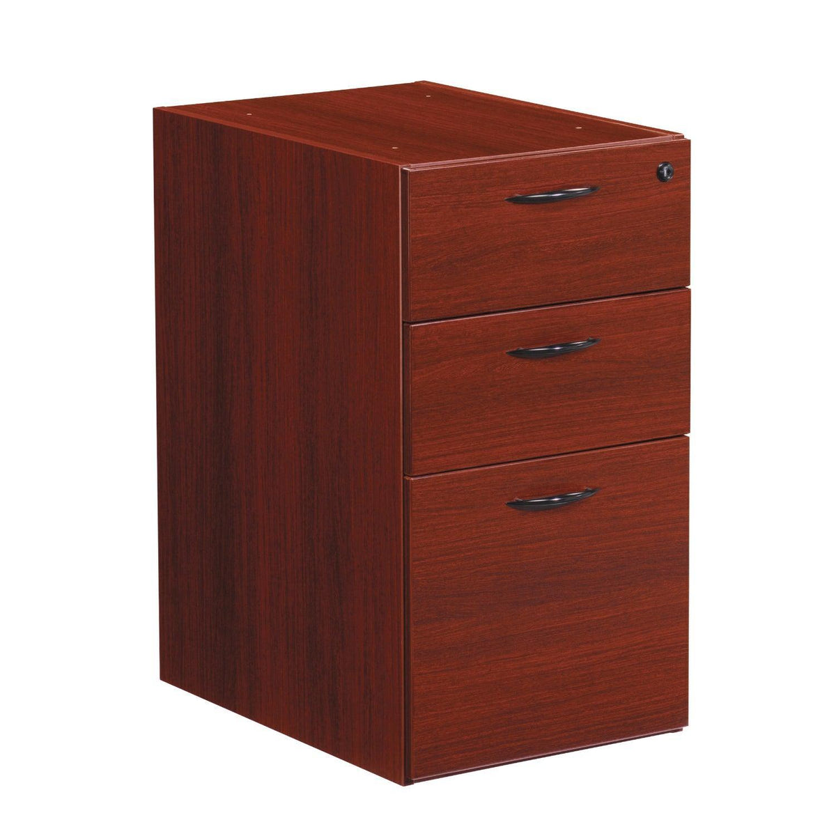 Napa Box/Box/File Pedestal, Unfinished Top, 15.5" x 22.25" x 28.25" H