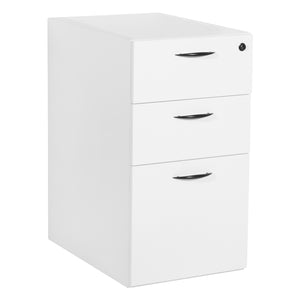 Napa Box/Box/File Pedestal, Unfinished Top, 15.5" x 22.25" x 28.25" H