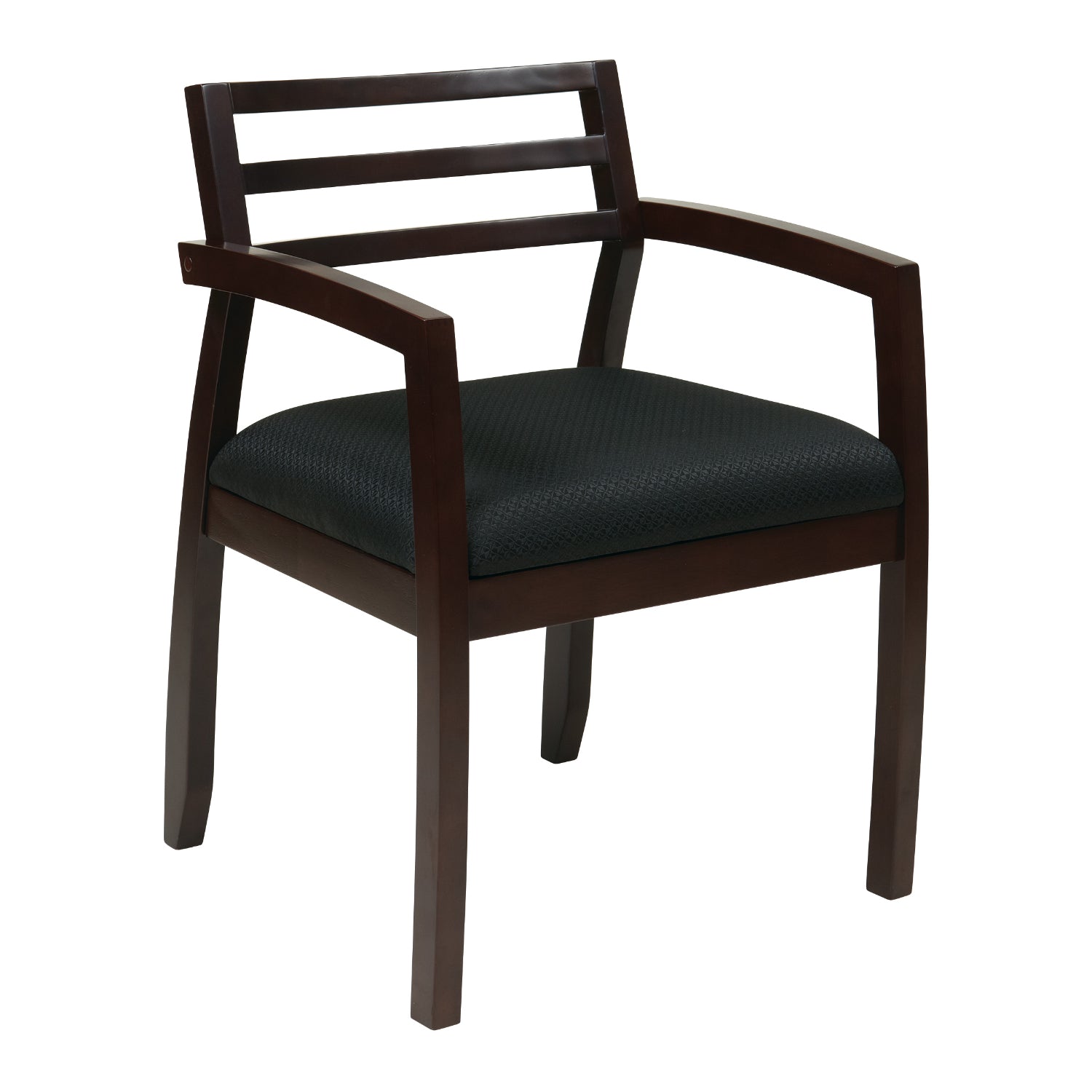 Napa Guest Chair with Wood Back, Silver Ion Technology Dillon Fabric Upholstery