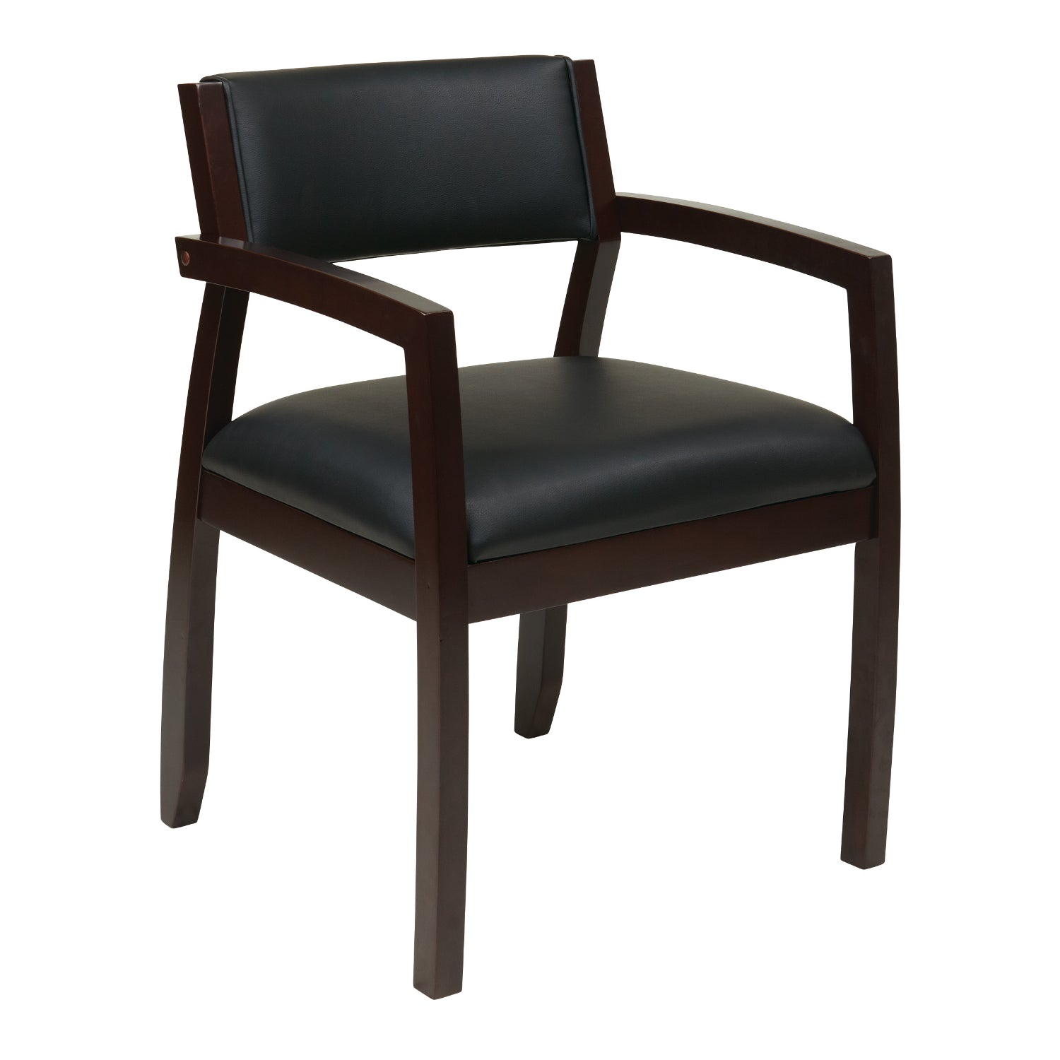 Napa Guest Chair with Upholstered Back, Silver Ion Technology Dillon Fabric Upholstery
