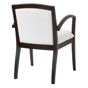 Napa Guest Chair with Full Cushion Back, Silver Ion Technology Dillon Fabric Upholstery