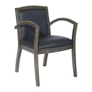 Napa Guest Chair with Full Cushion Back, Silver Ion Technology Dillon Fabric Upholstery