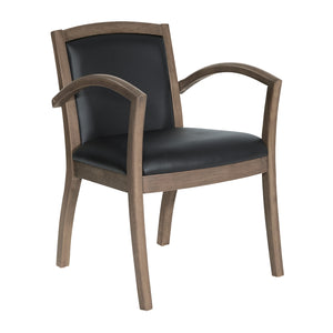 Napa Guest Chair with Full Cushion Back, Silver Ion Technology Dillon Fabric Upholstery