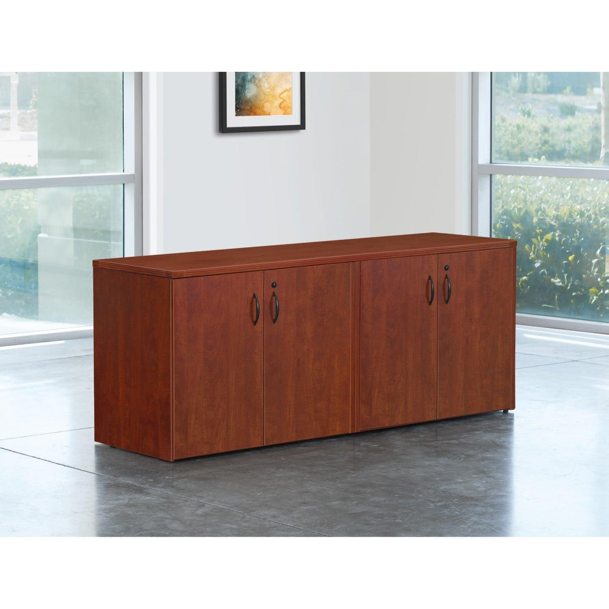 Napa 4-Door Storage Credenza, 71" x 23" x 29" H