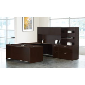 Napa U Shape Desk with Hutch and Storage, 107" x 113"