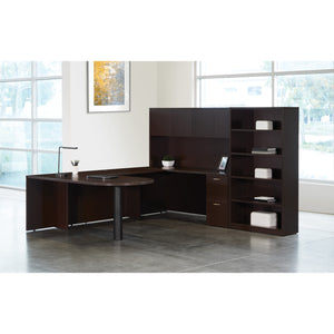 Napa U Shape with Bullet Desk, Hutch and Bookcase, 107" x 108"