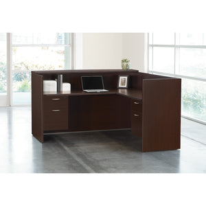 Napa L Shape Reception Station, 71" x 77" x 42" H