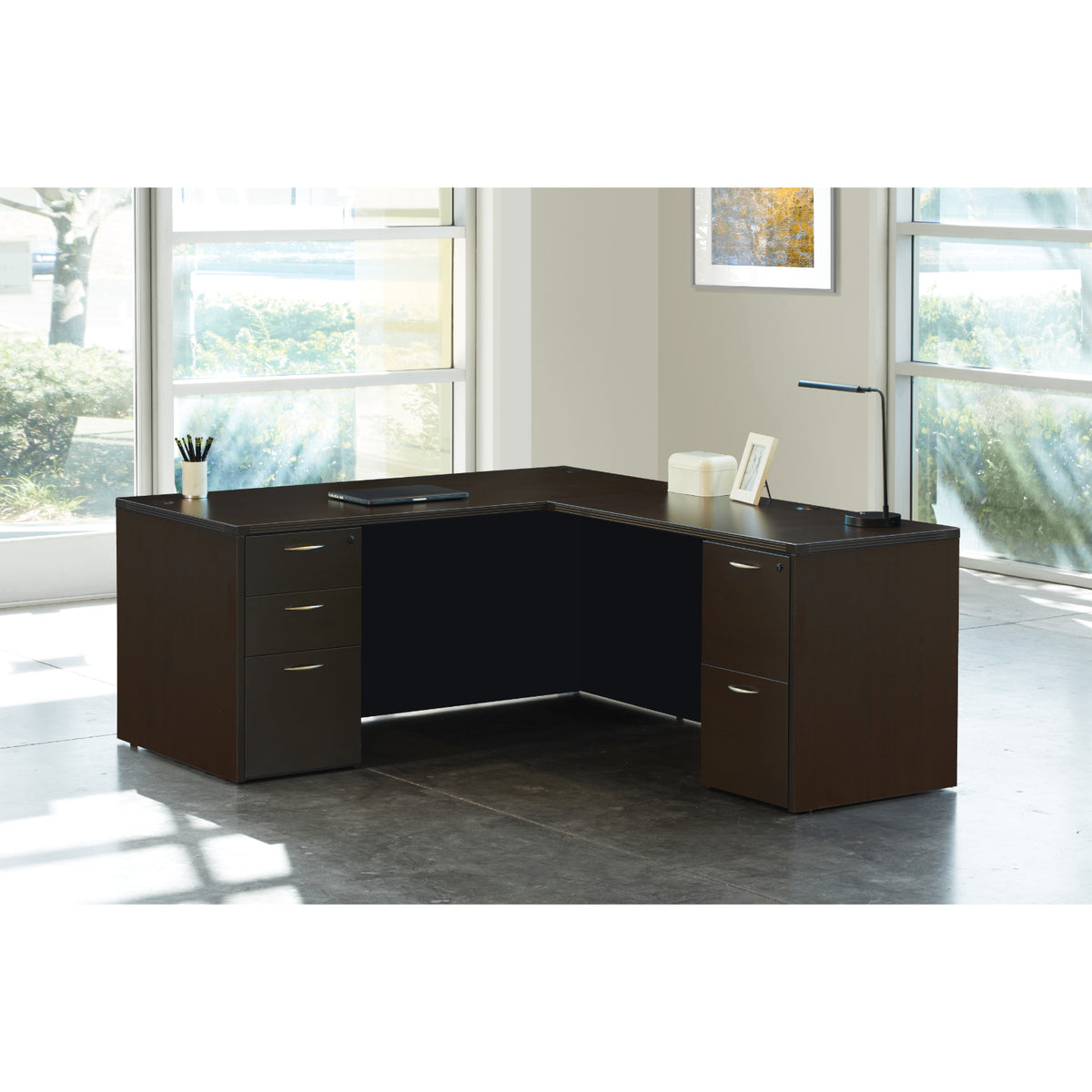 Napa L Shape Desk, 66" x 78" x 29" H