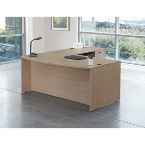 Napa L Shape with Bow Top Desk, 71" x 89" x 29" H