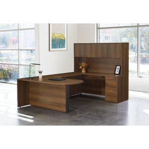 Napa U Shape with Right Computer Corner Bullet Desk and Hutch, 71" x 101"