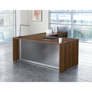 Napa L-Shape Desk with Glass Modesty Panel, 71" x 84" x 29" H