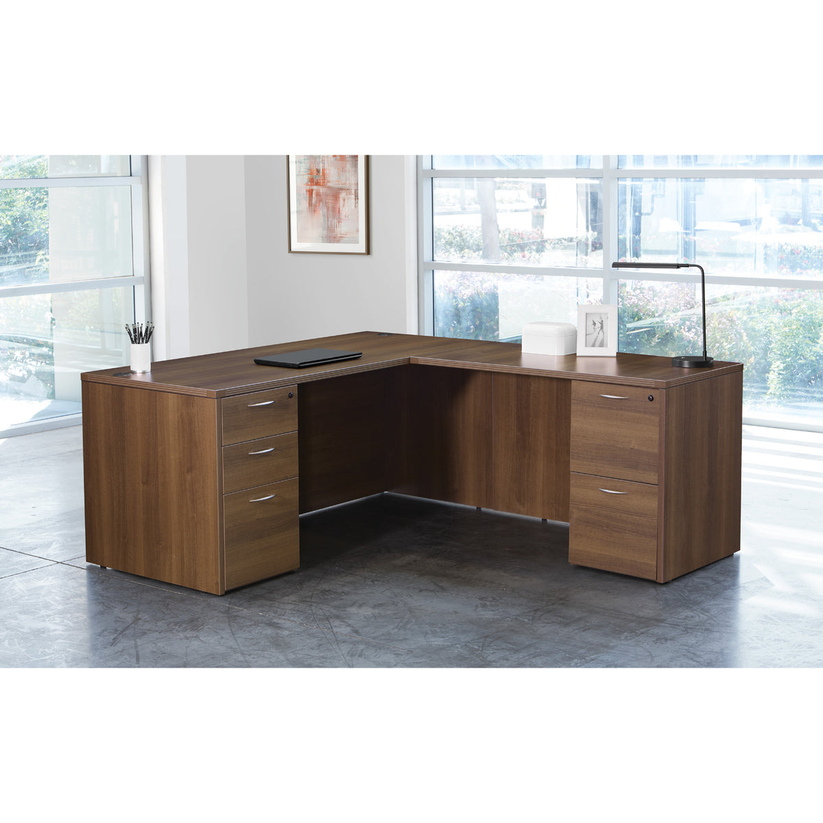 Napa L Shape Desk, 66" x 78" x 29" H