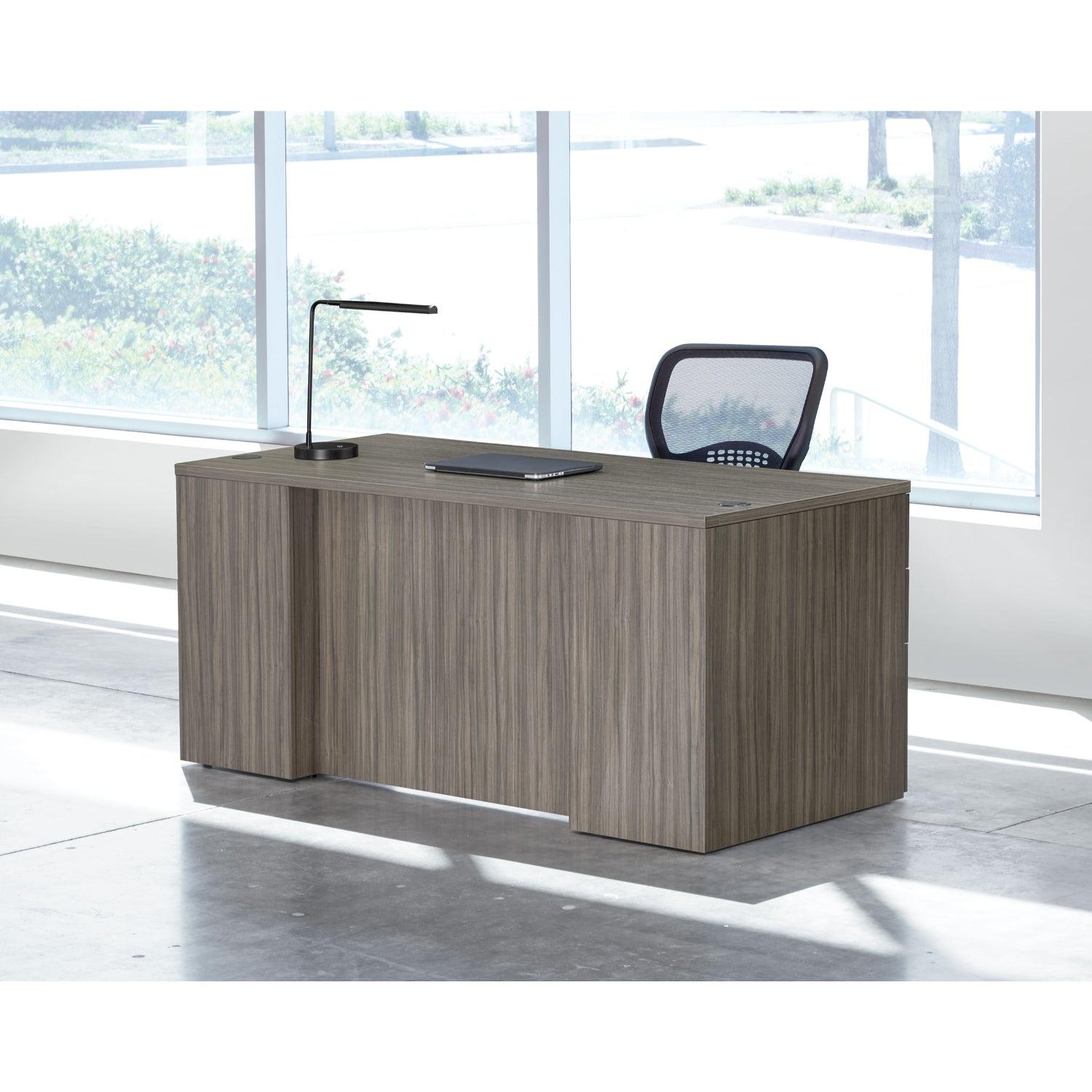 Napa StepFront Double Pedestal Desk, 66” x 30” x 29" H