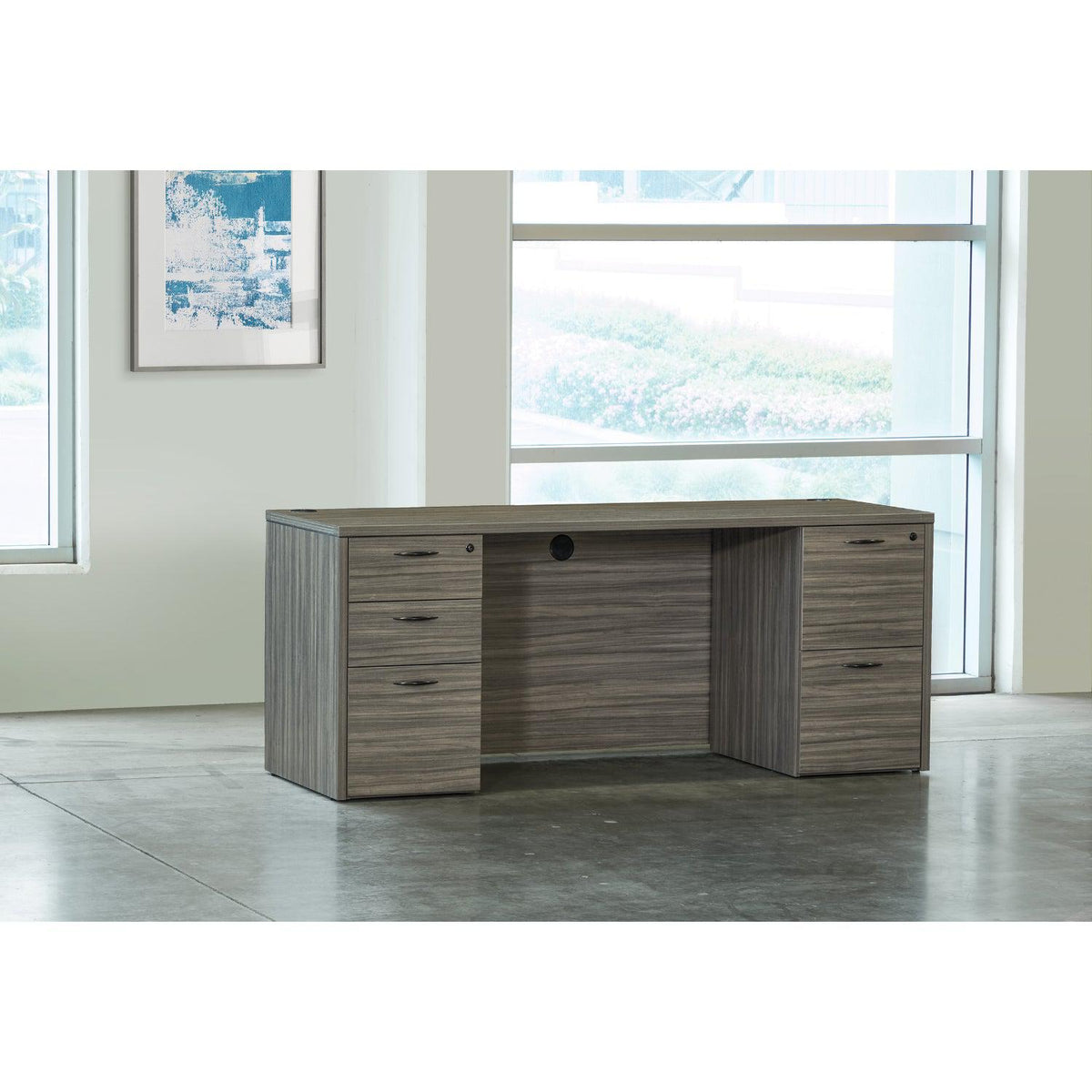 Napa Kneespace Credenza, 71" x 24" x 29" H