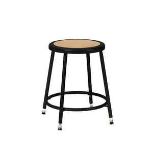 19"-27" Adjustable Height Assembly Ready Steel Stool, Black