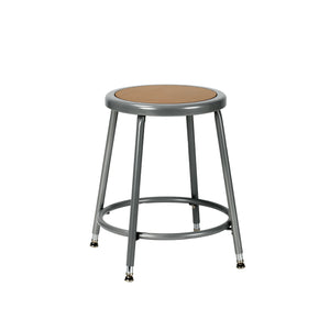 19"-27" Adjustable Height Assembly Ready Steel Stool, Grey