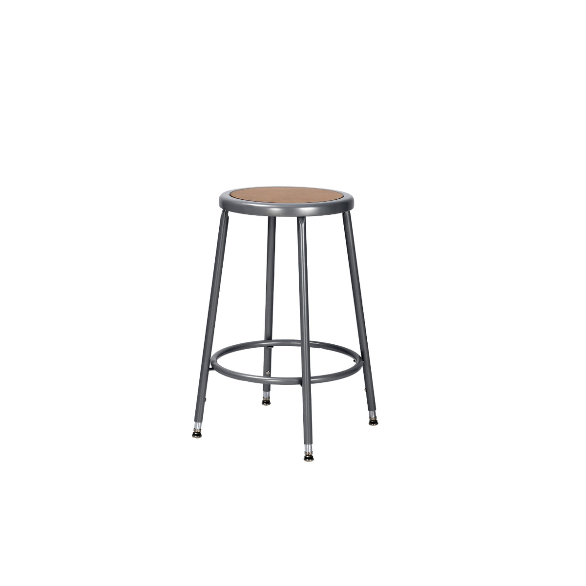 25"-33" Adjustable Height Assembly Ready Steel Stool, Grey