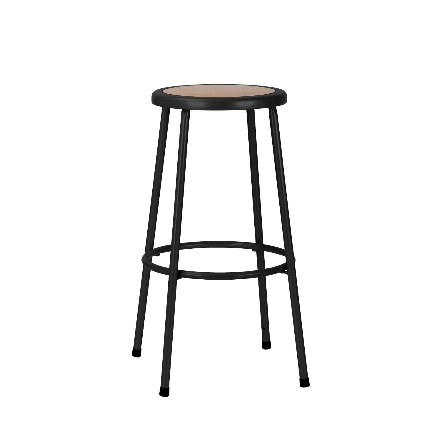 30" H Assembly-Ready Steel Stool, Black