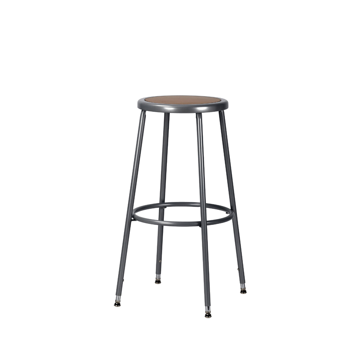 32"-39" Adjustable Height Assembly Ready Steel Stool, Grey
