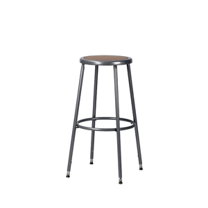 32"-39" Adjustable Height Assembly Ready Steel Stool, Grey