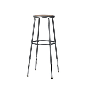 32"-39" Adjustable Height Assembly Ready Steel Stool, Grey