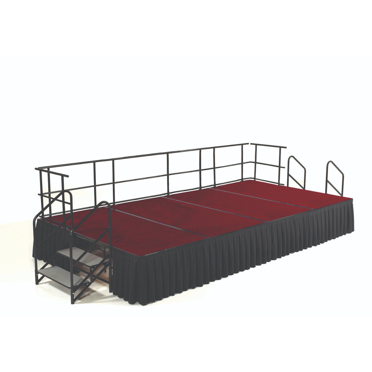 Complete Single Level Stage Packages with Carpeted Surface