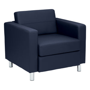 Pacific Arm Chair with Chrome Finish Legs