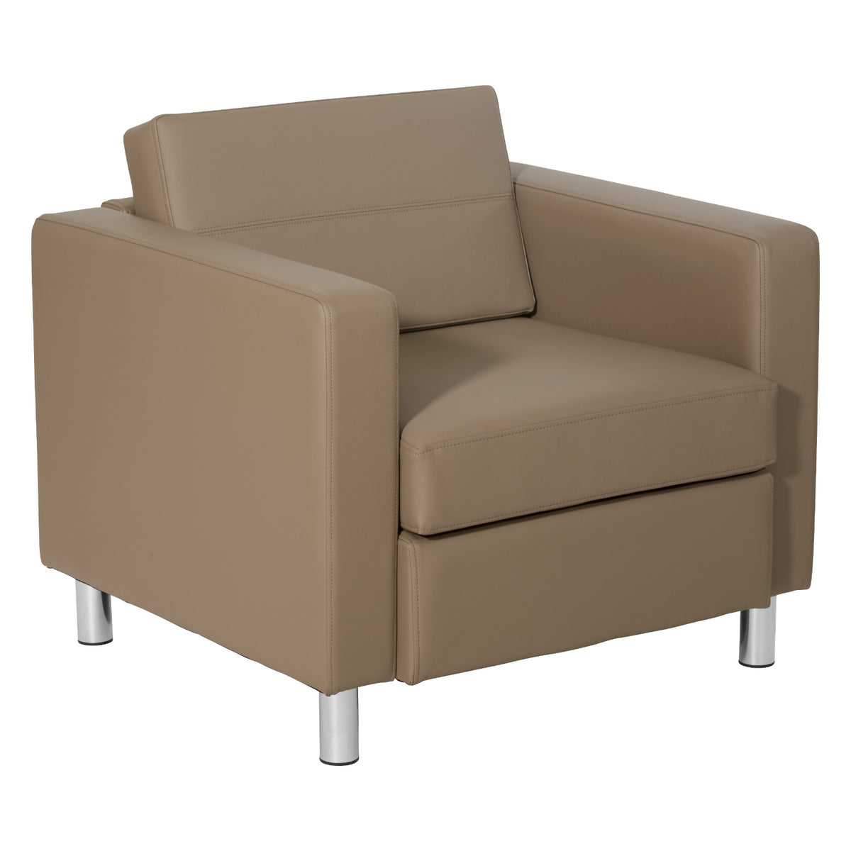 Pacific Arm Chair with Chrome Finish Legs