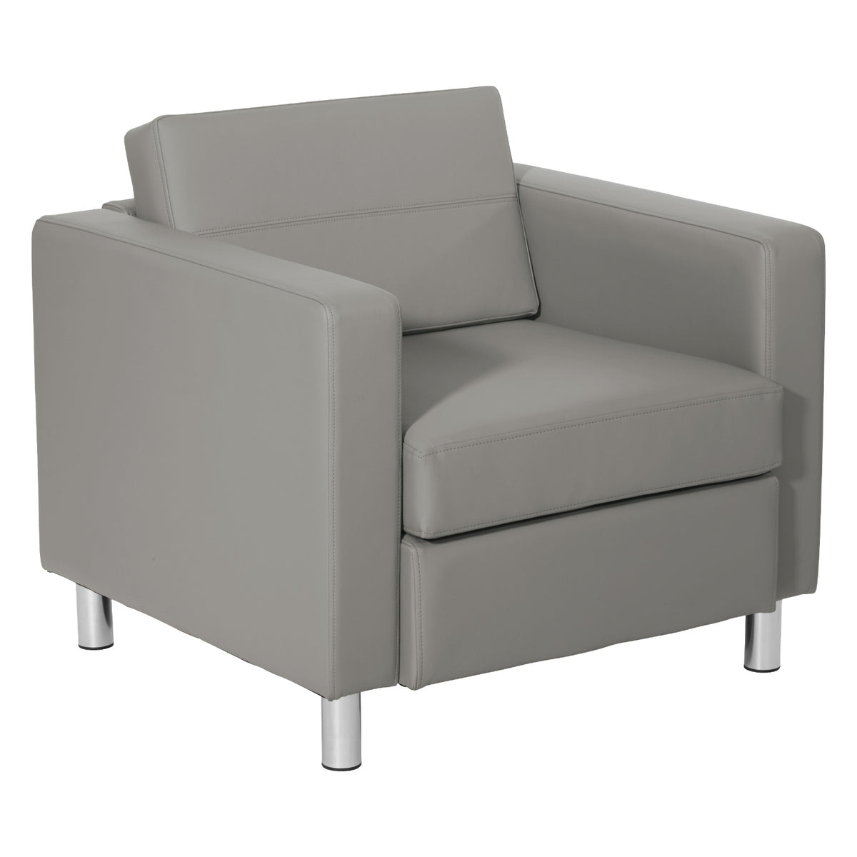 Pacific Arm Chair with Chrome Finish Legs