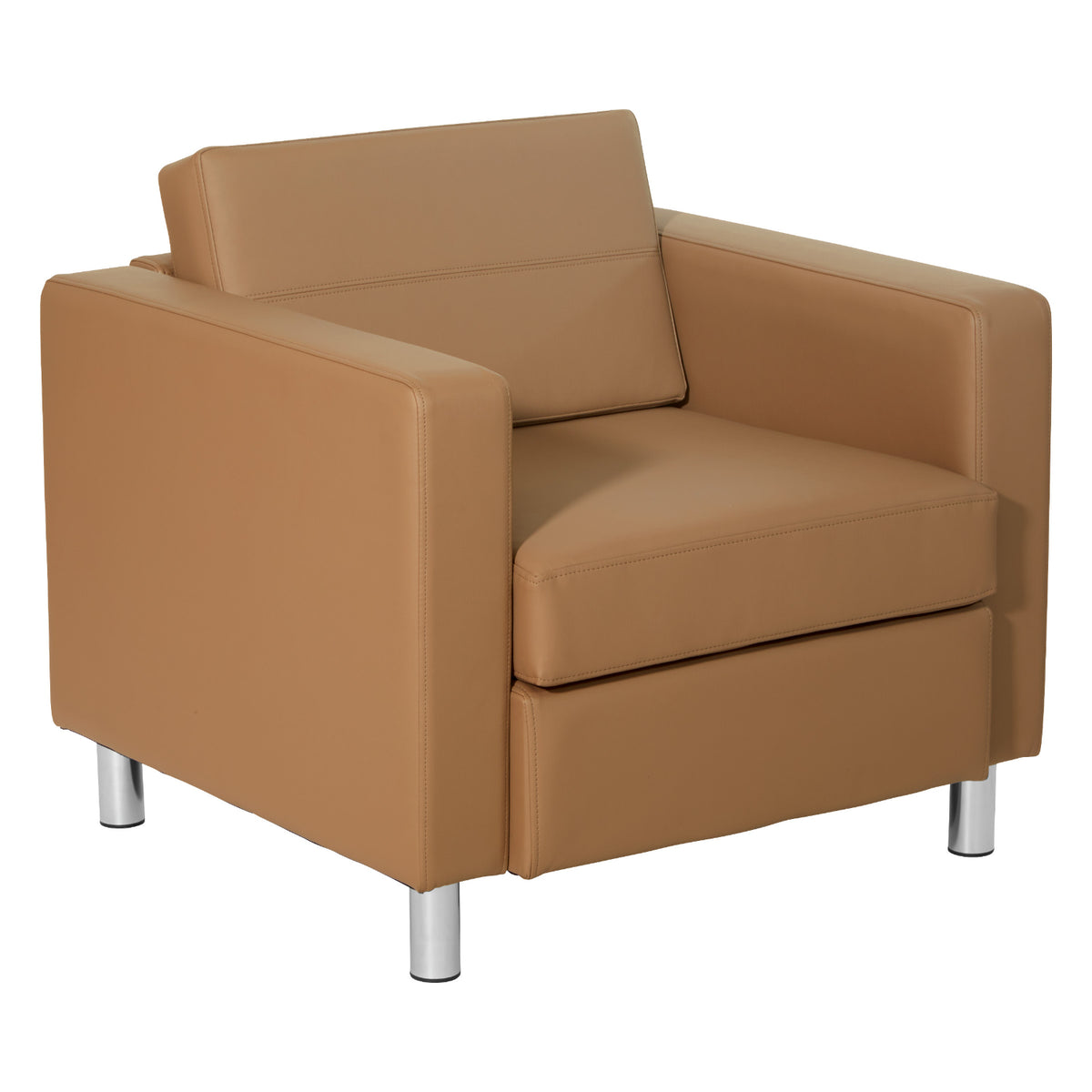 Pacific Arm Chair with Chrome Finish Legs