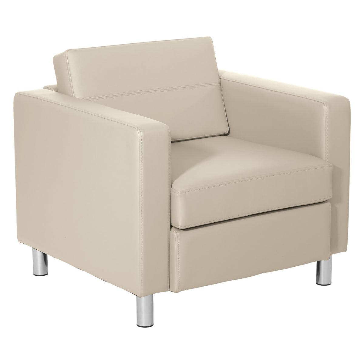 Pacific Arm Chair with Chrome Finish Legs