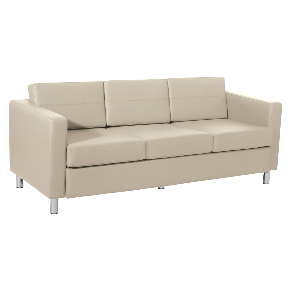 Pacific Sofa with Chrome Finish Legs